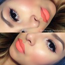 Orange lipstick 