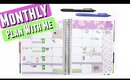 PWM: TEA PARTY Monthly Plan With Me | Erin Condren Life Planner Monthly Spread #58