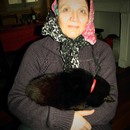 Old mamma with my cat ! :3