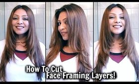 How To Cut Face Framing Layers At Home! │ DIY Long Layered Haircut │ Cut Your Own Hair TUTORIAL!