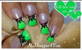 EASY SUMMER FLORAL NAIL ART DESIGN