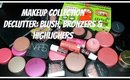 Makeup Collection Decluttering: Blush, Bronzer & Highlighters ☮