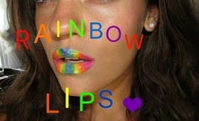 How to Get RAINBOW LIPS! :D