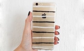 DIY Simple Black and White Phone Cases