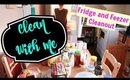 CLEAN WITH ME | FRIDGE AND FREEZER CLEANOUT | FEBRUARY 2018