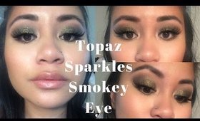 Topaz Sparkles Smokey Eye