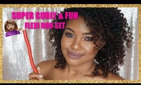 PERFECT SPIRAL CURLS FLEXI ROD SET ON HEAT DAMAGED HAIR