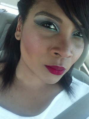 makeup after an all day photo shoot! Instagram Amiya Cleveland 