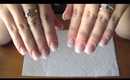 Adding length to your natural nail using tip extensions and gel polish