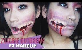 Easy Zombie Makeup with Liquid Latex ♡ Camille Co