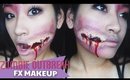 Easy Zombie Makeup with Liquid Latex ♡ Camille Co
