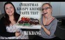 CHRISTMAS KRISPY KREME DONUT TASTE TEST AND MUKBANG