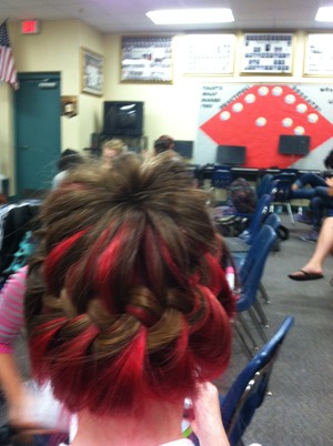 I really like doing hair and I was bored in class! So......