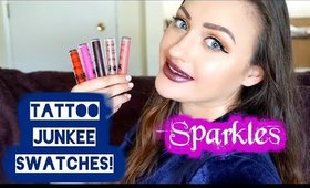 Transformable Lips | Tattoo Junkee "Sparkle" Lip Paints | Swatch and Mini Review