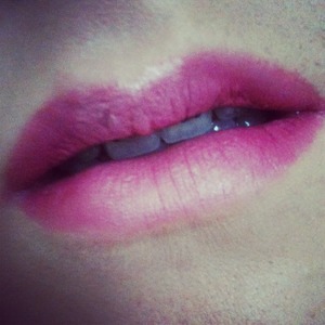 really easy pink ombre lips
