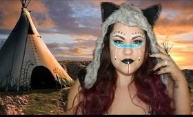 Native American Warrior Inspired Makeup - Maquillaje de India Nativa