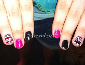 My cousin liked my nails and asked me to do hers. :)