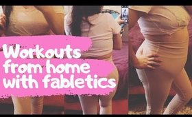 Workouts from home with FABLETICS