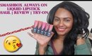 Smashbox Always On Liquid Lipstick | Deep Skin Friendly Swatches