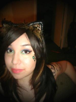2008 OR 09' halloween makeup, its pretty worn off from the night out though. 
