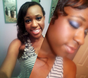 Attempt to do a Midnight Blue -Smokey Eye.