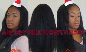 HAIR TUTORIAL | Air Dry Full Flowy Hair!!