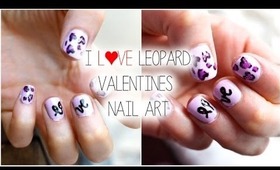 Leopard Hearts ♡ | EASY Valentines Day Nail Tutorial