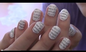 How to: Newspaper Nails