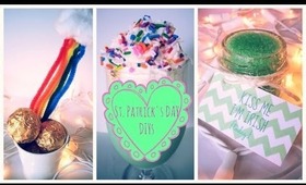 ♥ DIY St. Patrick's Day DIYs- Treats, Shamrocks Shakes & Photoprops ♥