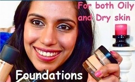 Best Foundations for Oily & Dry skin! ♥ My top 4 Foundations