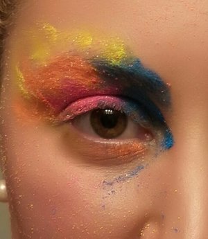 Playing with Myo neon pigments. Super vibrant!
