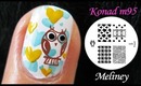 OWL CITY NAILS - Konad Stamping Nail Art Animal Summer Design Tutorial M95 Easy Beginner Simple