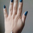 nails dark blue