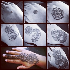 step by step to do henna for begins
