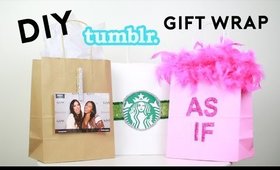 DIY Tumblr Gift Wrap + DIY Gift Bags From The Dollar Store