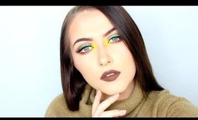 Green, Yellow & Brown Autumnal Makeup Look | shivonmakeupbiz