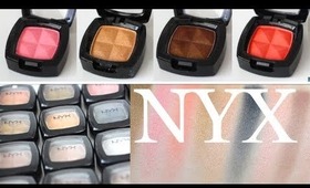 NYX Eyeshadow Swatches 17 Colors