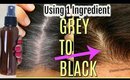 How To Convert Grey Hair To Black Naturally Using 1 Kitchen Ingredient | SuperPrincessjo