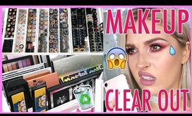 Colorful Palettes & Single Eyeshadows 🔪😱 ORGANIZE AND DECLUTTER MY MAKEUP COLLECTION! 😏