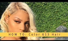 diy | how to add dark roots to blonde wig with box dye!