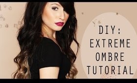 diy extreme ombre extensions