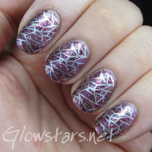 Read the blog post at http://glowstars.net/lacquer-obsession/2014/03/stamping-over-gelish-party-girl-problems/