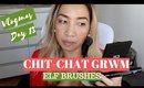 VLOGMAS DAY 13 | CHIT-CHAT GRWM USING ELF BRUSHES