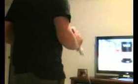 Wes cutting sick on wii fit