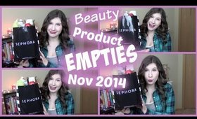 November Beauty Product Empties 2014