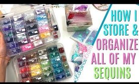 How I store my sequins and How I organize my sequins