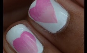 Valenitines Day Heart Nails