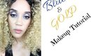 Blue & Gold GLAM Makeup Tutorial | Makeigurl