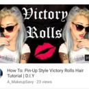hair tutorial:  victory rolls