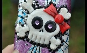 DIY Phone Case Decorating - Girl Skull